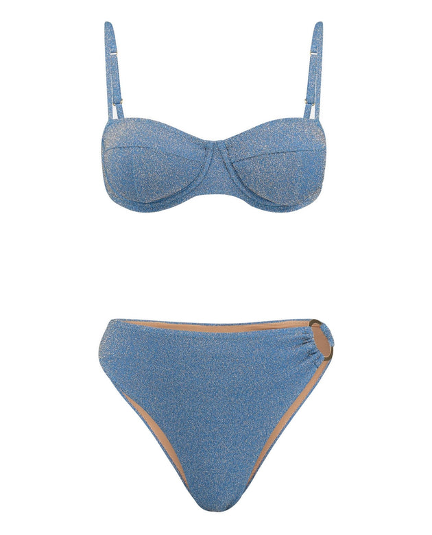 Cristalle Underwire Bikini Set | Blue Sapphire - Acqua de Luxe Beachwear