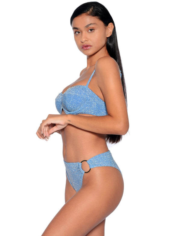 Cristalle Underwire Bikini Set | Blue Sapphire - Acqua de Luxe Beachwear
