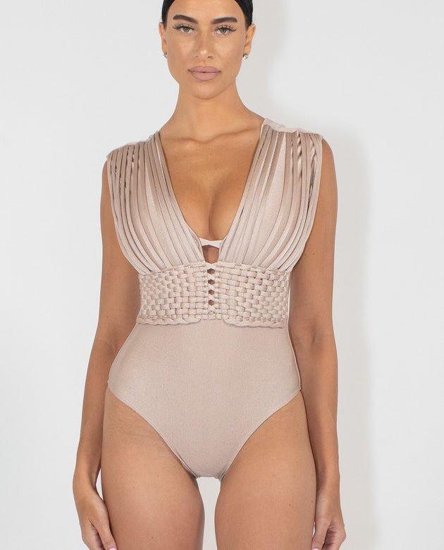 MYKONOS ONE PIECE| CREAM PEARL - Acqua de Luxe Beachwear