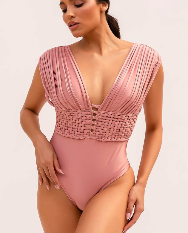MYKONOS ONE PIECE| CREAM PEARL - Acqua de Luxe Beachwear