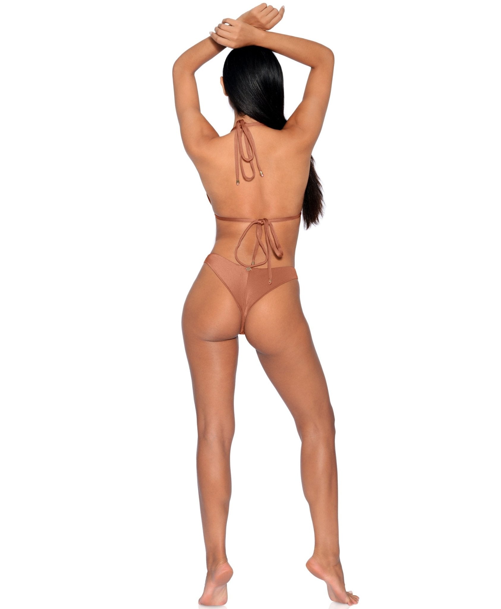 Mykonos Triangle Bikini Set | Cream Pearl - Acqua de Luxe Beachwear