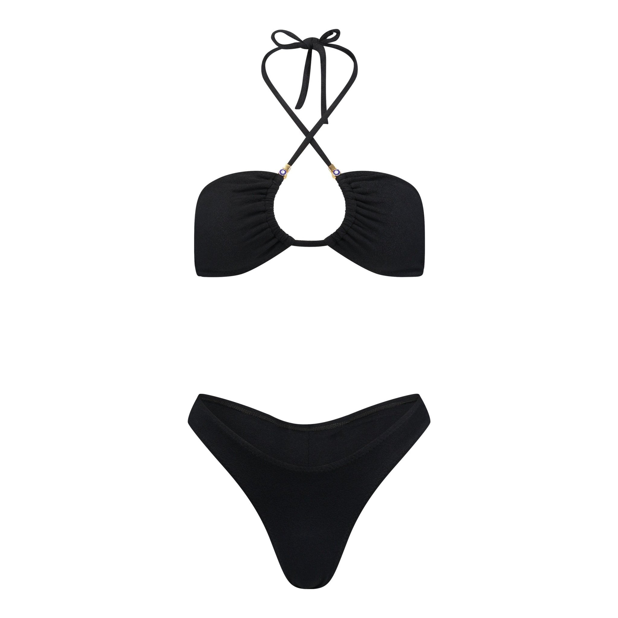 Santorini Bikini Set | Off-White - Acqua de Luxe Beachwear