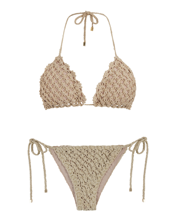 The Hidden Secret Crochet Bikini Set | Beige
