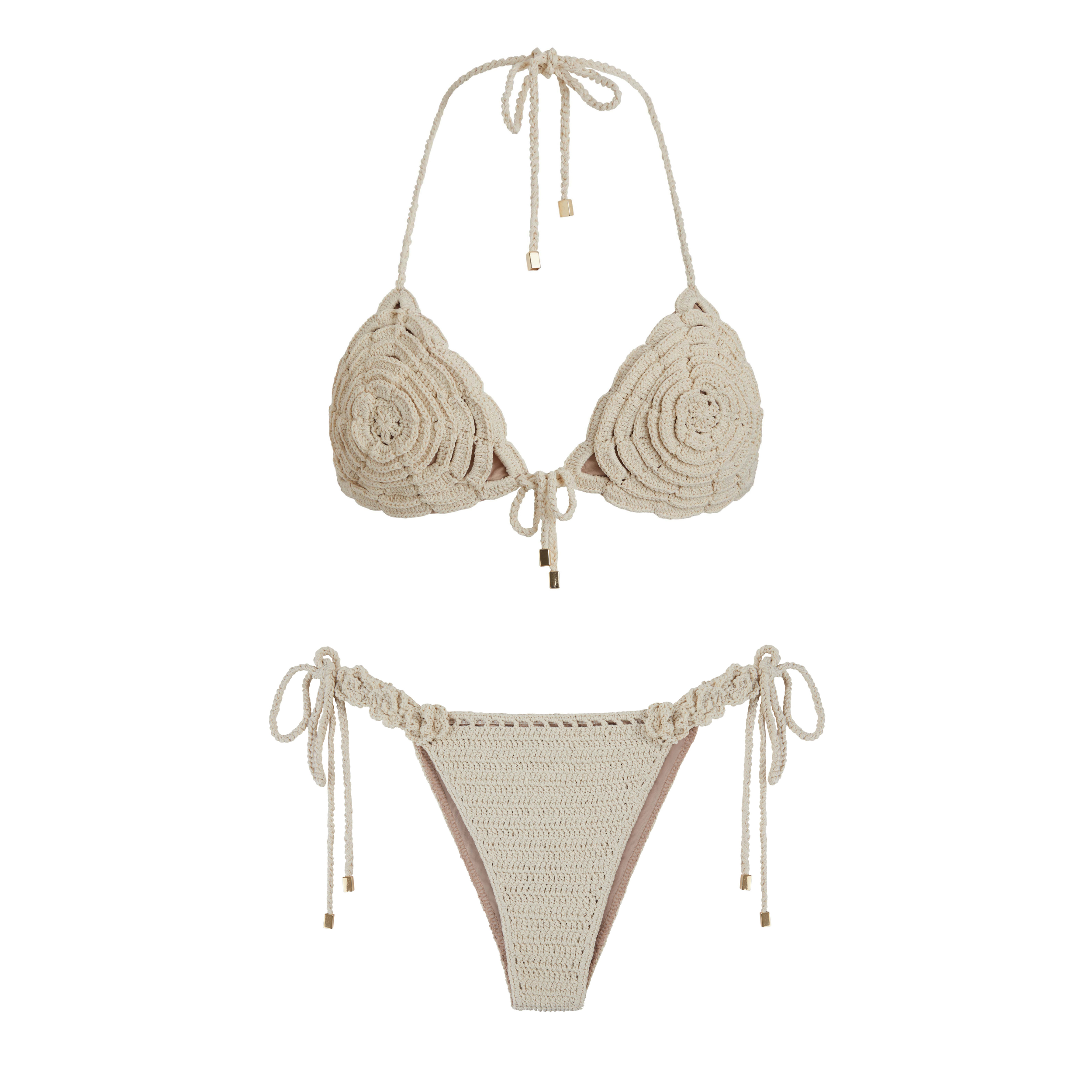 Love & Roses Bikini Set | Off-white