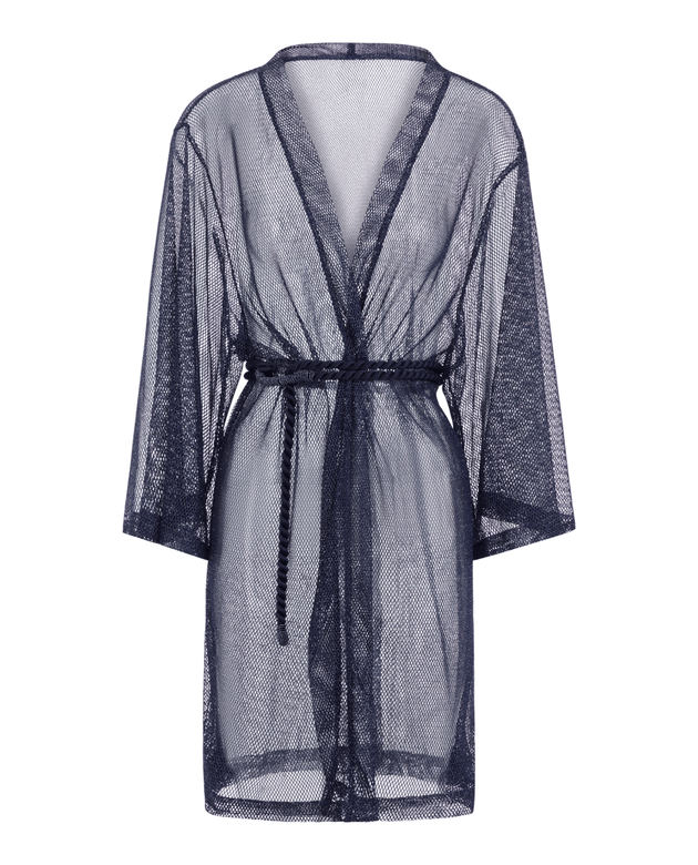 Buzios Belted Kimono in Dusk Blue