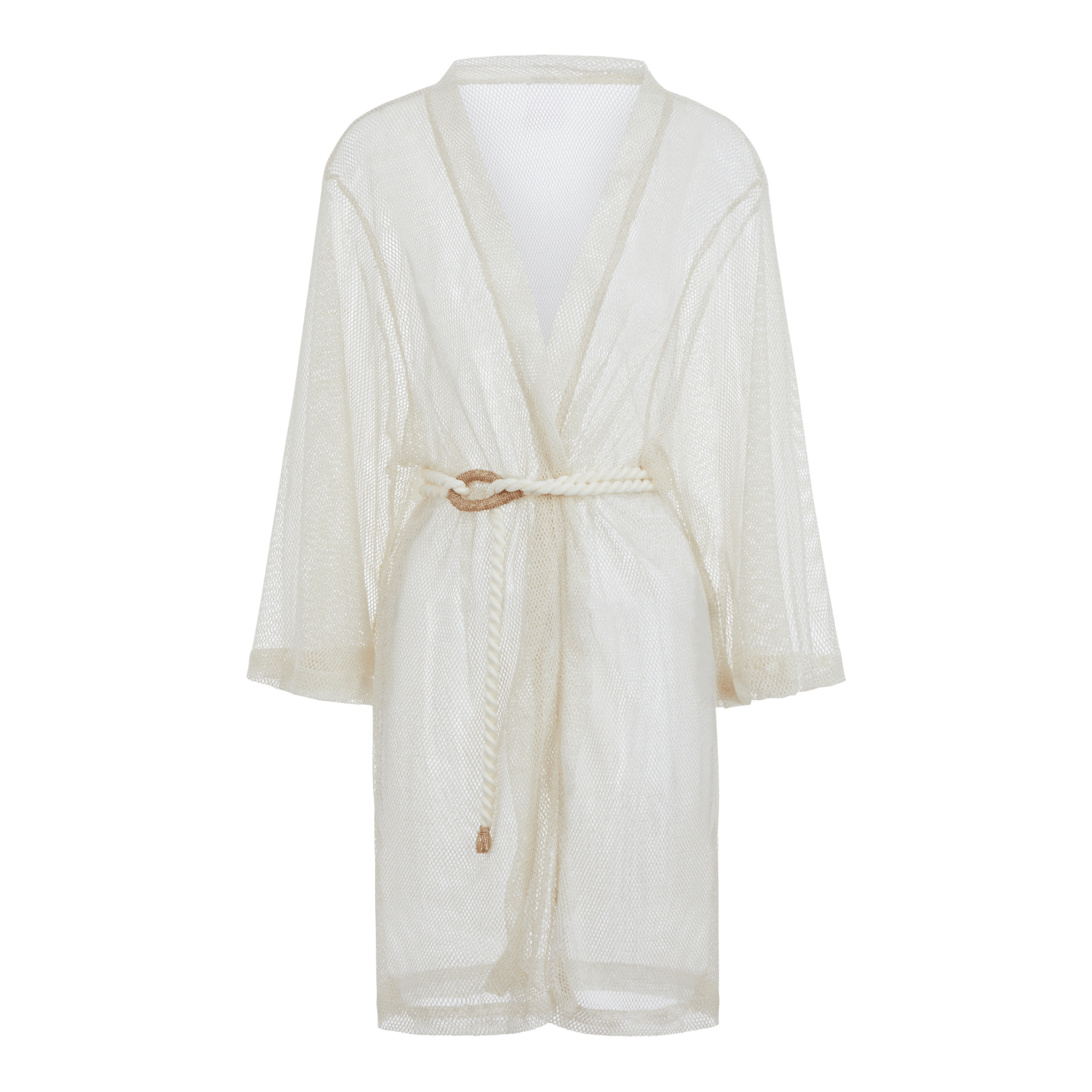 Buzios Belted Kimono in Golden Beige.
