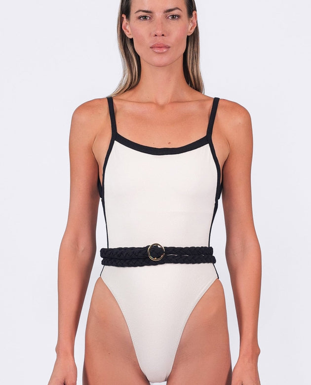 Greece Belted One - Piece - Acqua de Luxe Beachwear