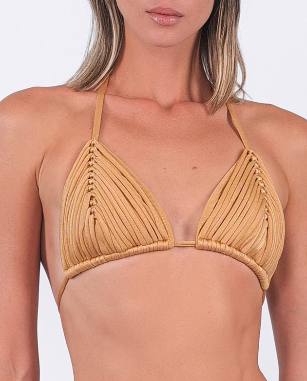 MYKONOS MACRAME | TRIANGLE TOP - Acqua de Luxe Beachwear