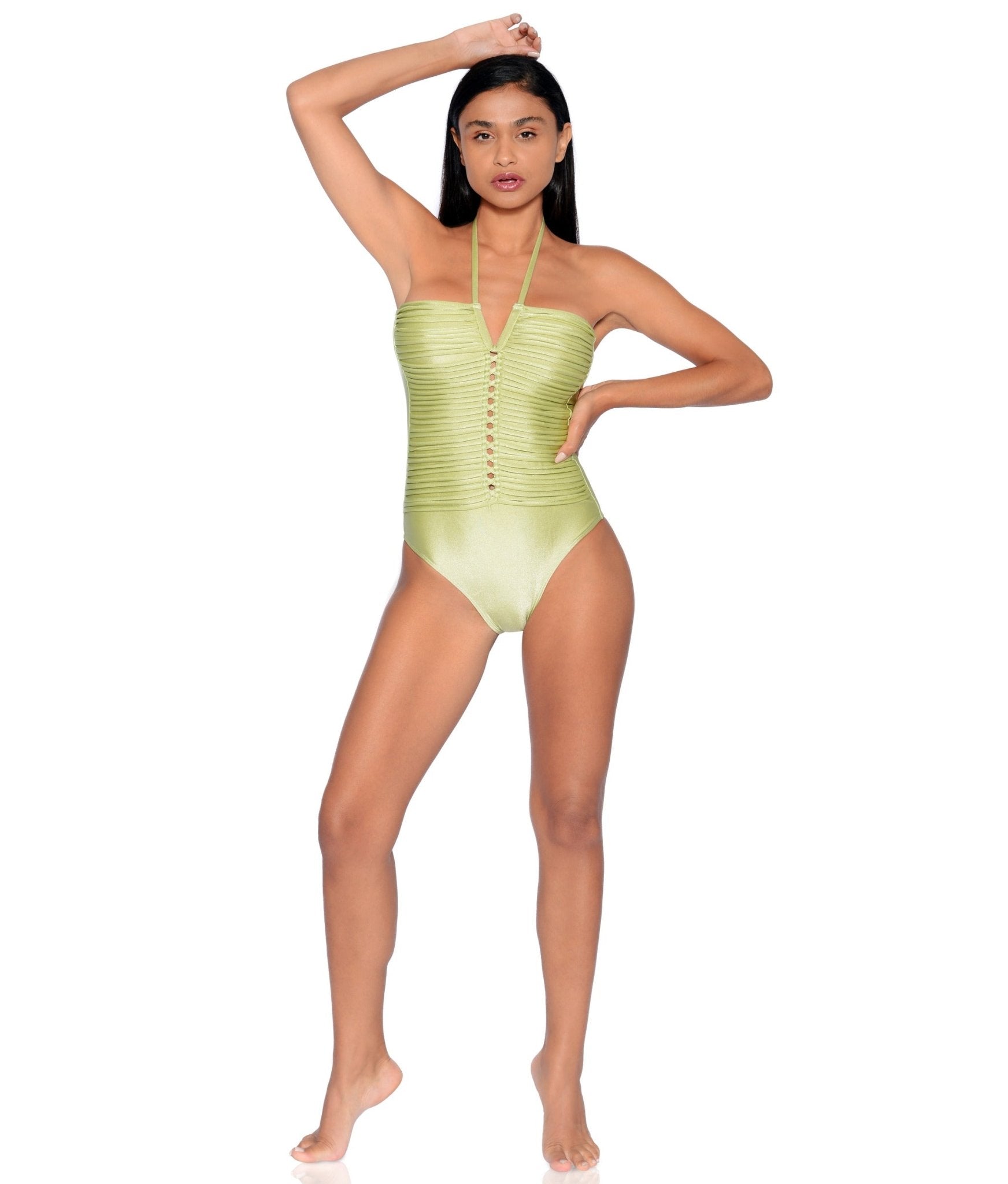 Aphrodite One-piece| Cream Pearl - Acqua de Luxe Beachwear