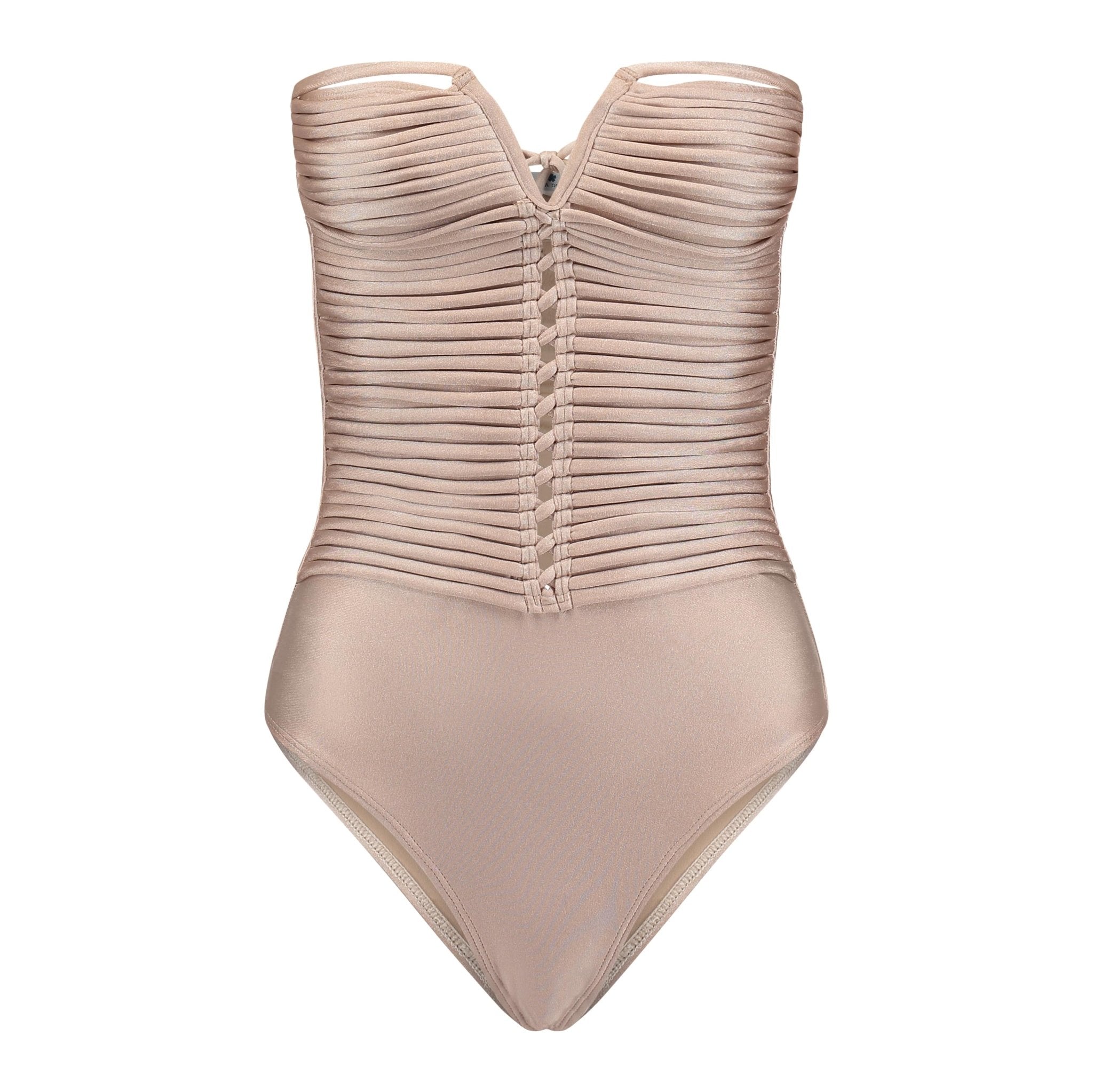 Aphrodite One-piece| Cream Pearl - Acqua de Luxe Beachwear