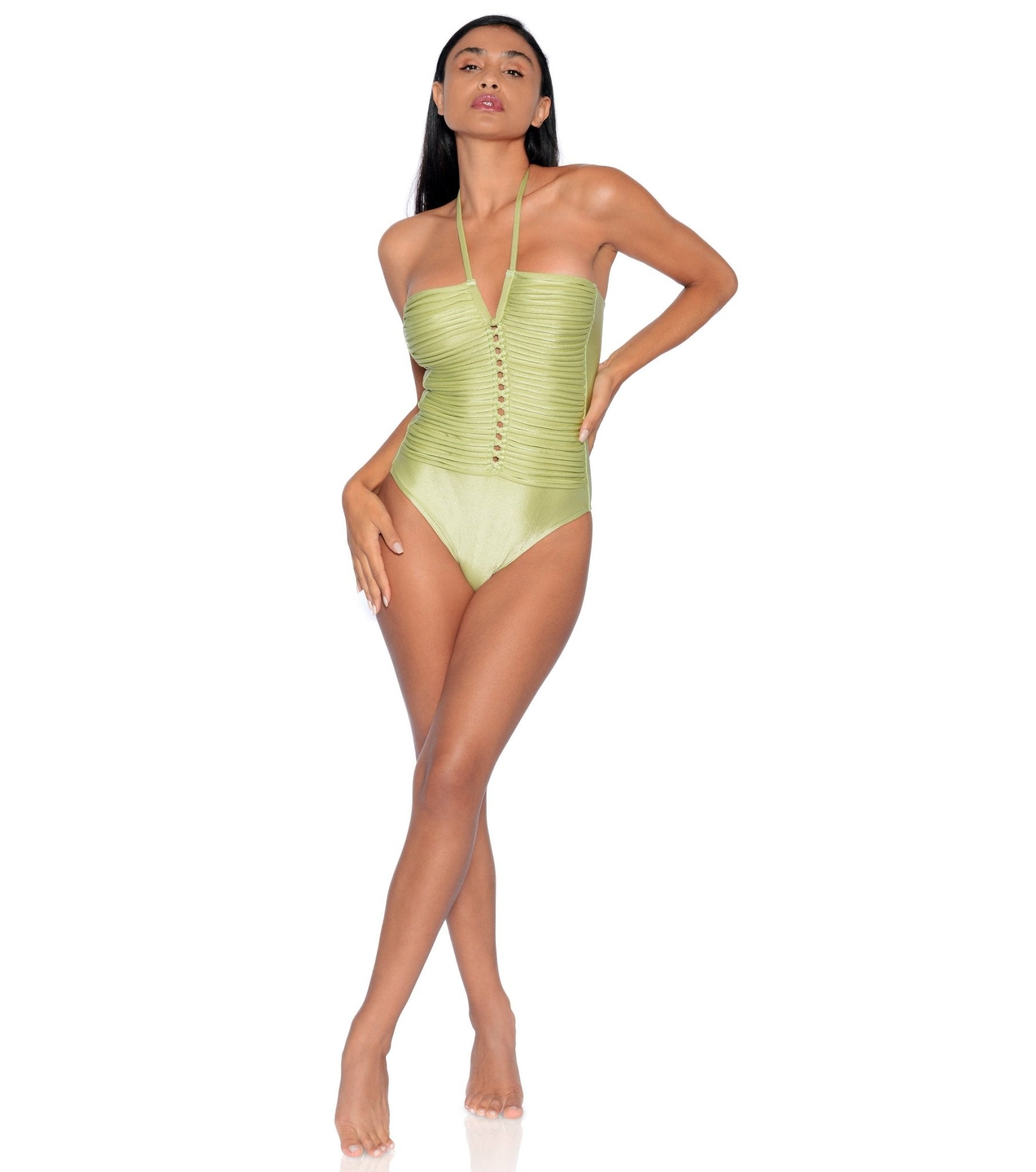 Aphrodite One-piece| Cream Pearl - Acqua de Luxe Beachwear