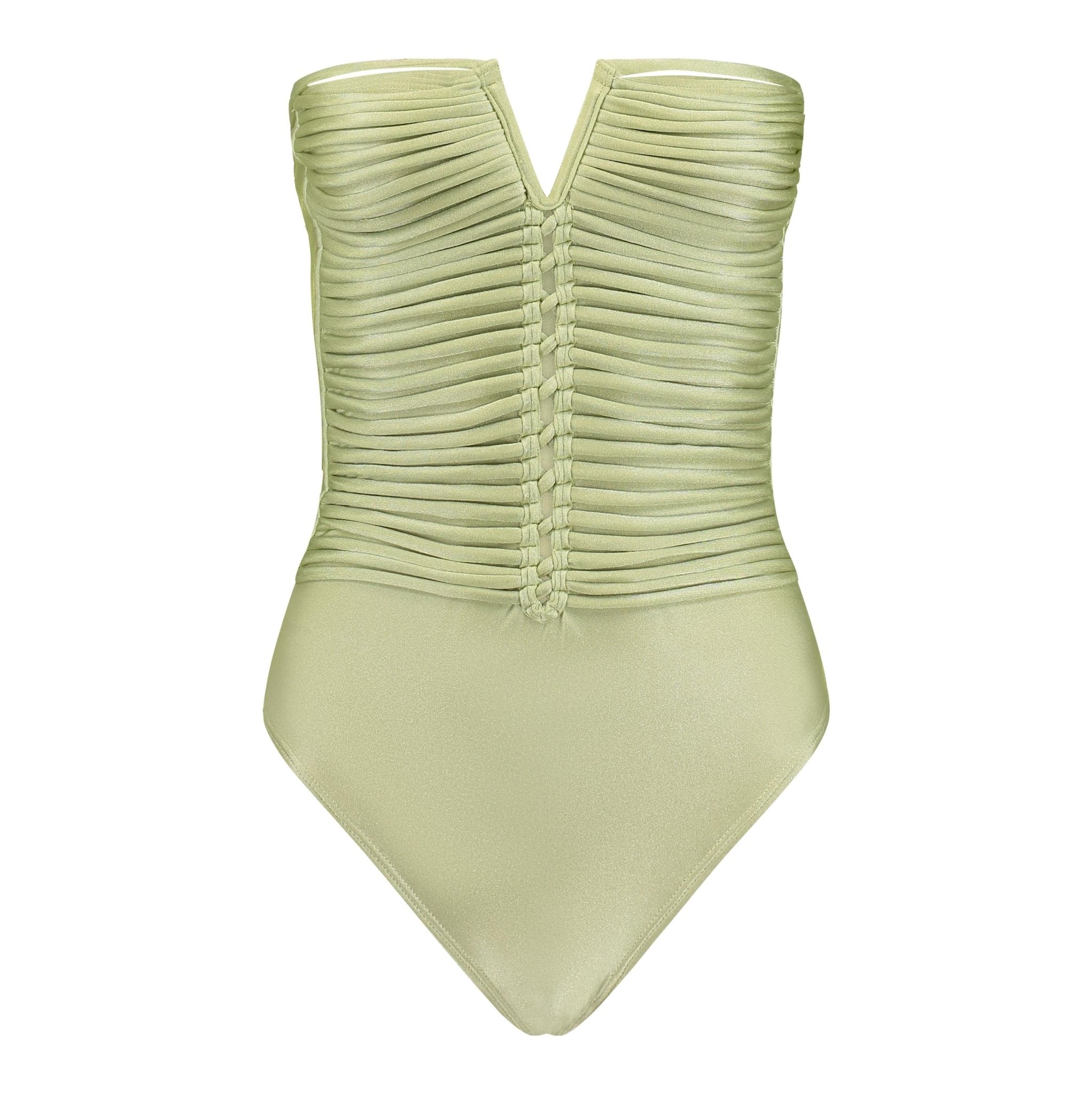 Aphrodite One-piece| Cream Pearl - Acqua de Luxe Beachwear