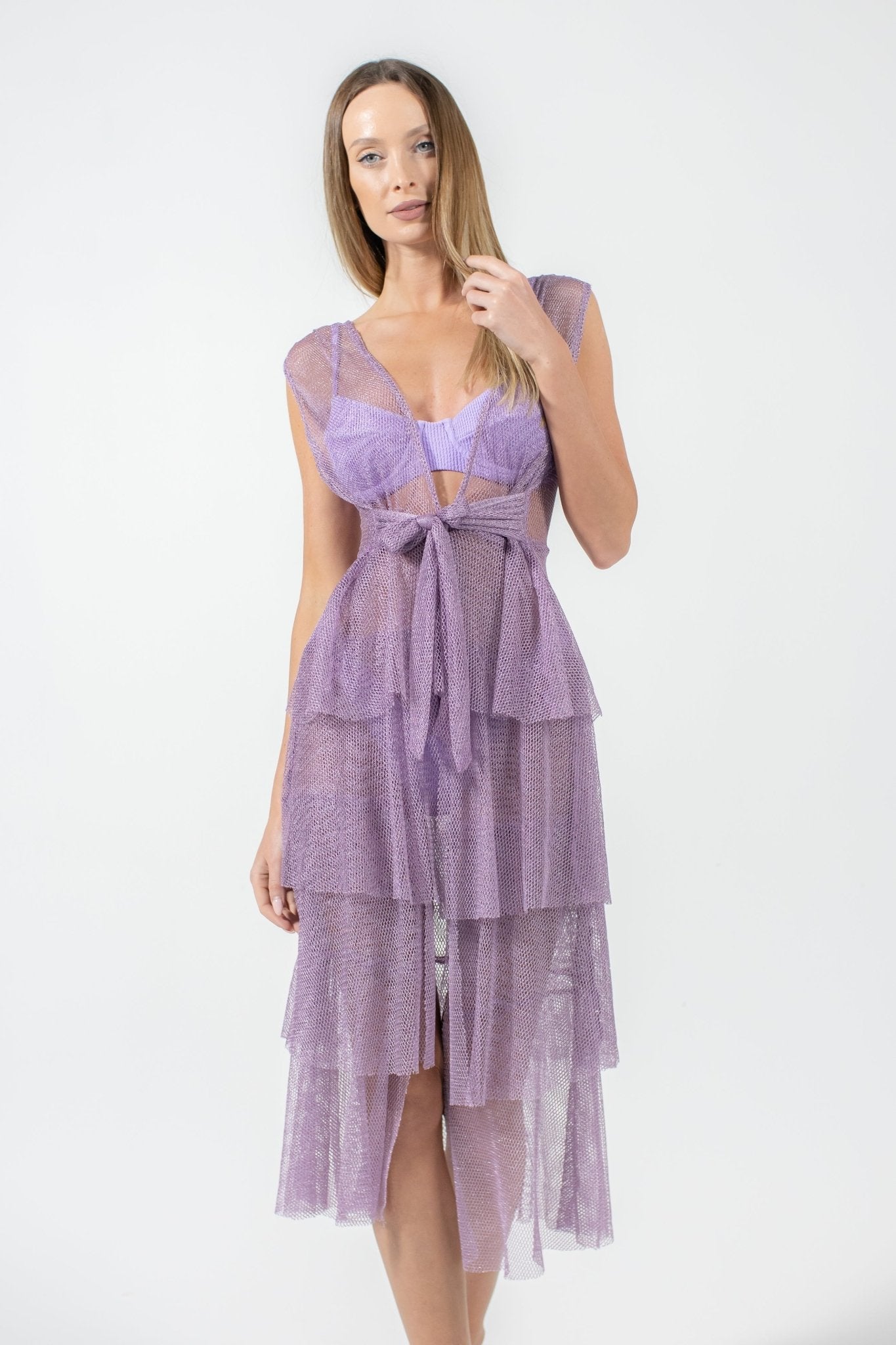 Buzios Shimmer Dress | Lavender
