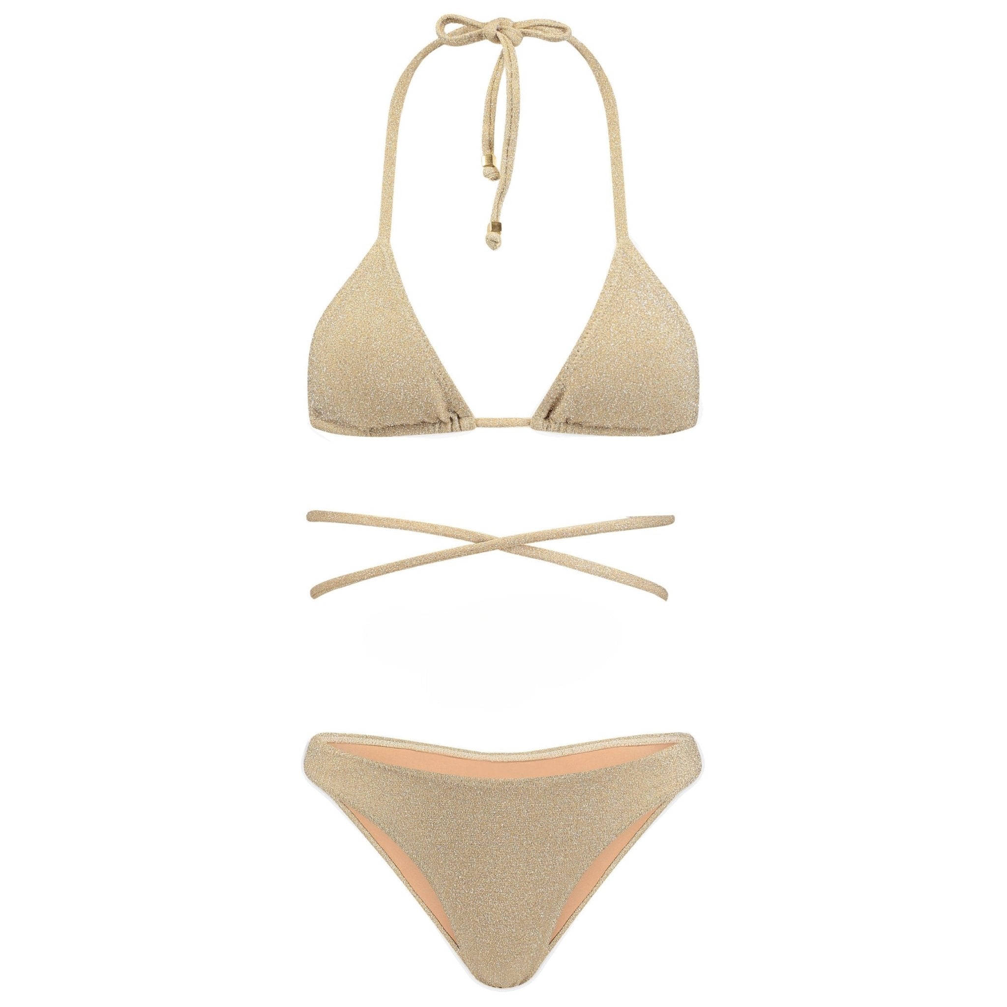 Cristalle Triangle Bikini Set | Blue Sapphire - Acqua de Luxe Beachwear