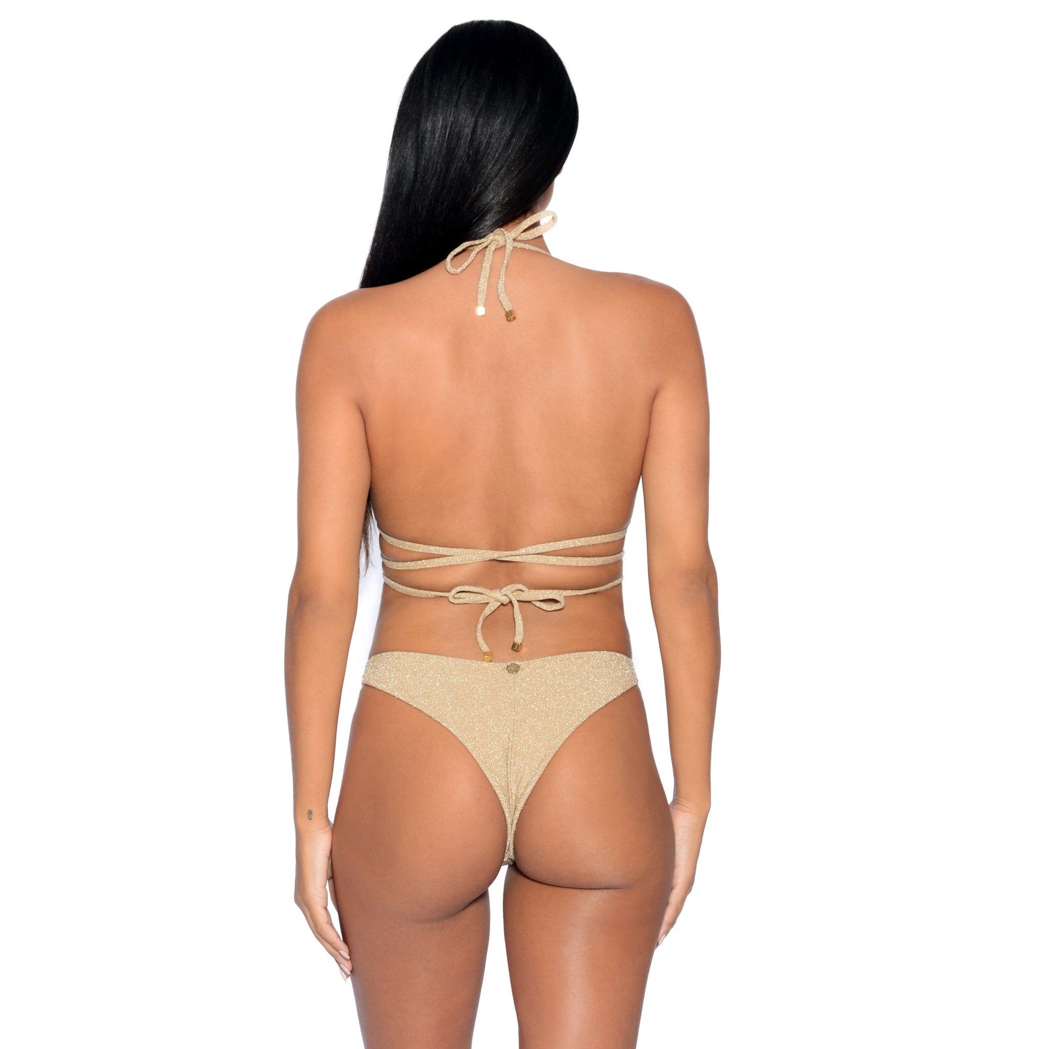 Cristalle Triangle Bikini Set | Gold Citrine - Acqua de Luxe Beachwear