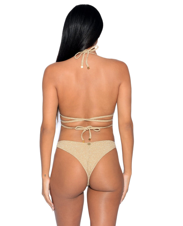 Cristalle Triangle Bikini Set | Gold Citrine - Acqua de Luxe Beachwear