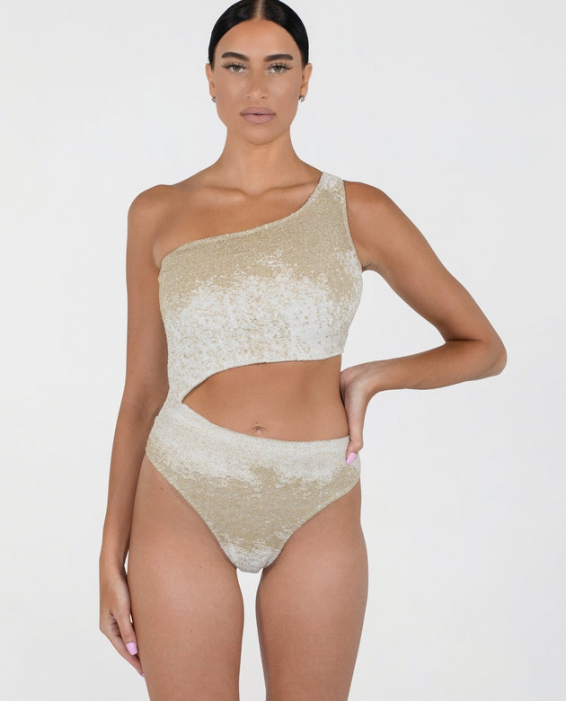 Euphoria One-Piece | White & Gold