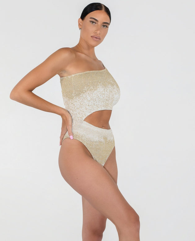 Euphoria One-Piece | White & Gold