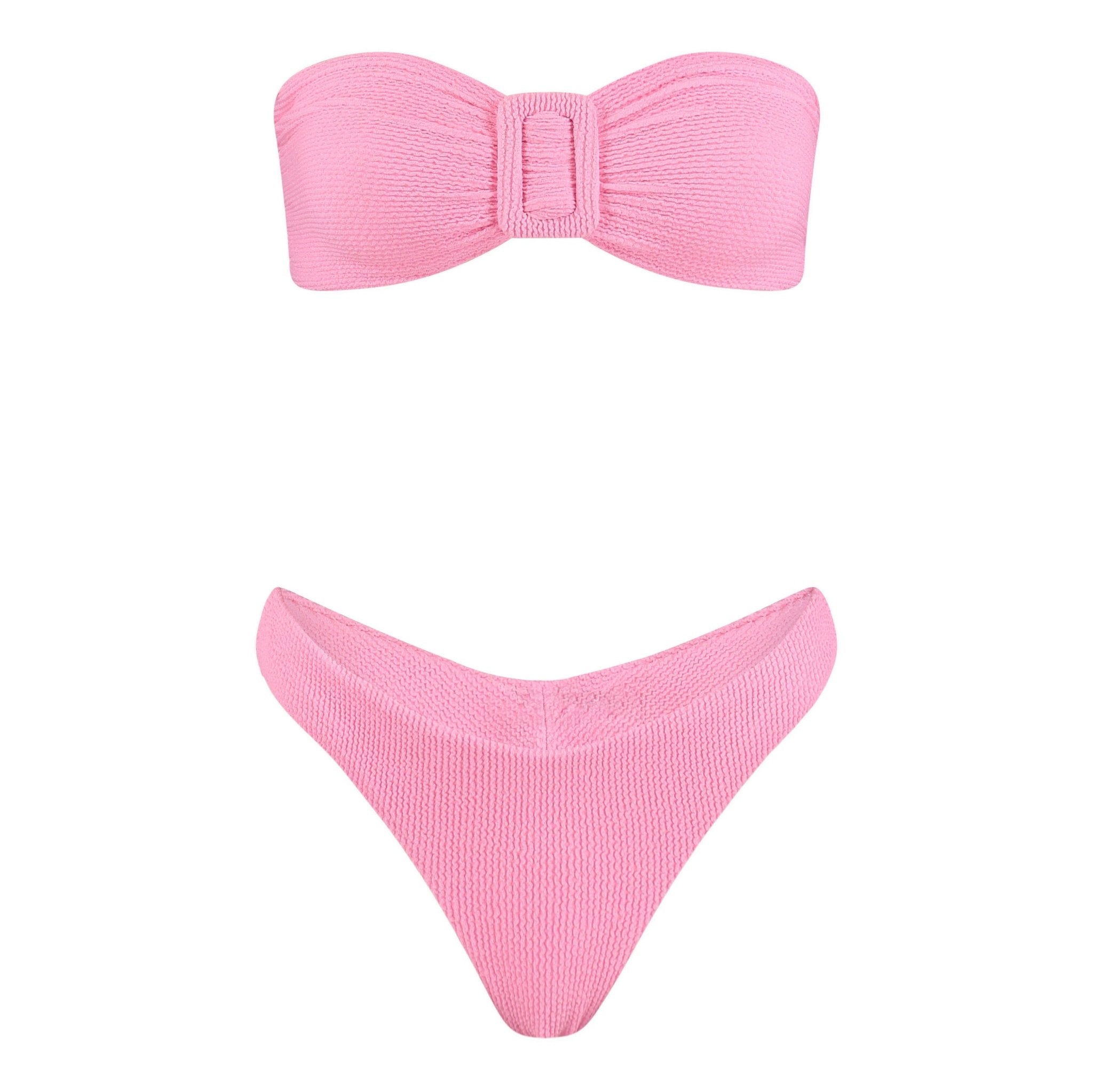 Firenze Bandeau Bikini Set | Barbie Pink - Acqua de Luxe Beachwear