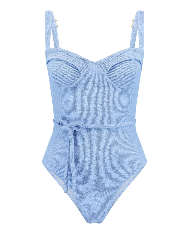 Firenze L'amour One-Piece | Baby Blue - Acqua de Luxe Beachwear