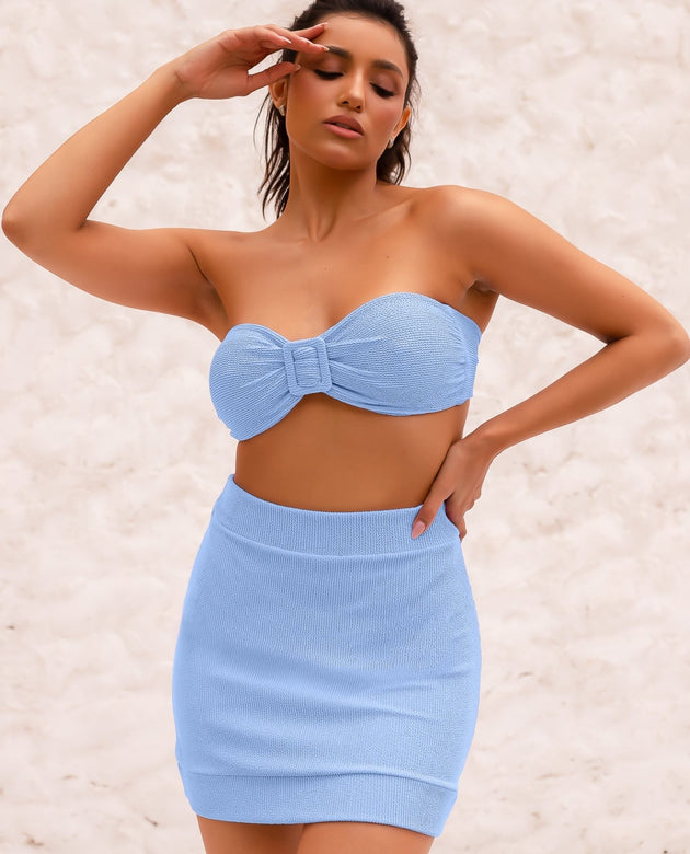 Firenze Skirt | Baby Blue - Acqua de Luxe Beachwear