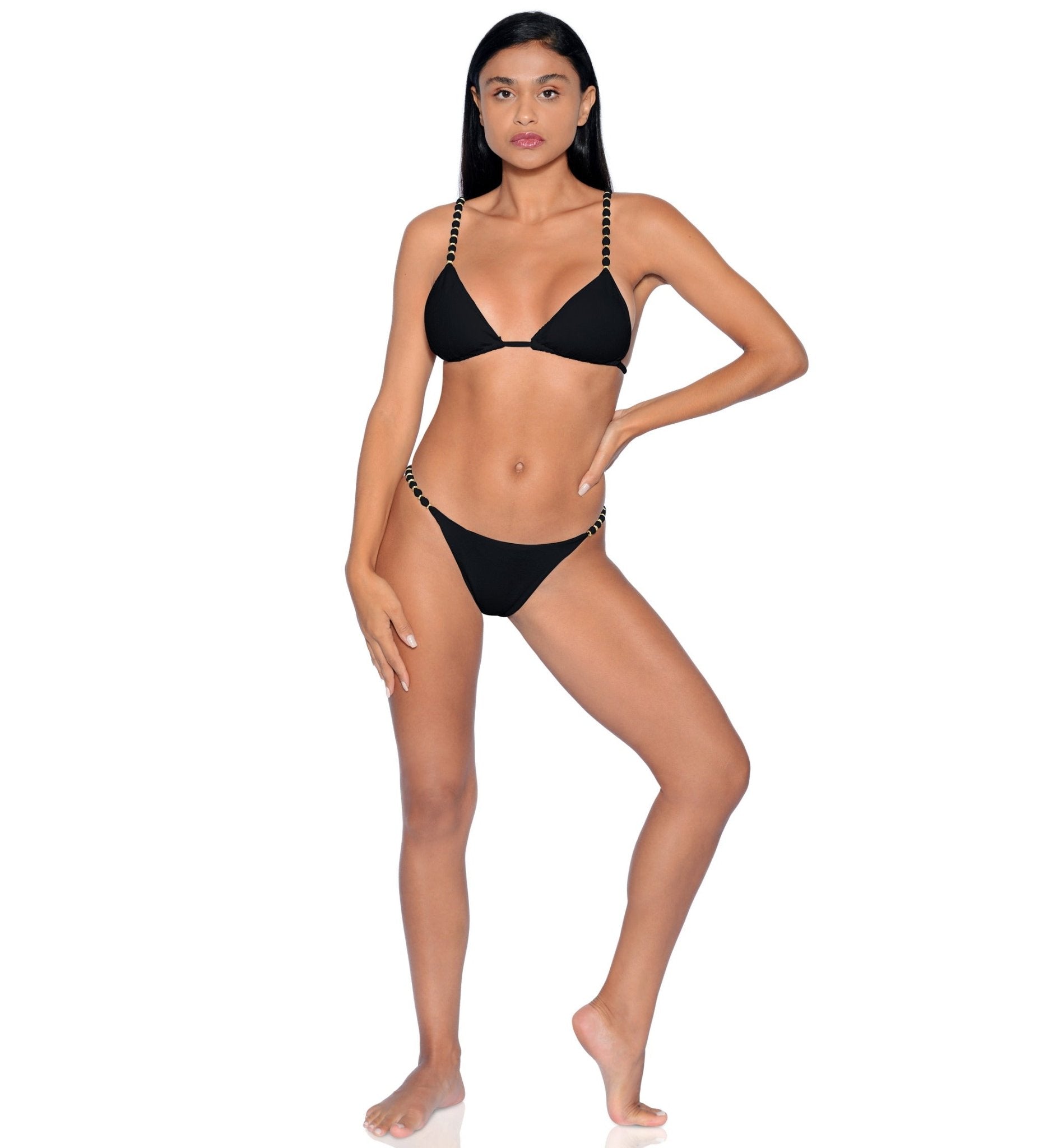 Monaco Bikini Set | Black - Acqua de Luxe Beachwear