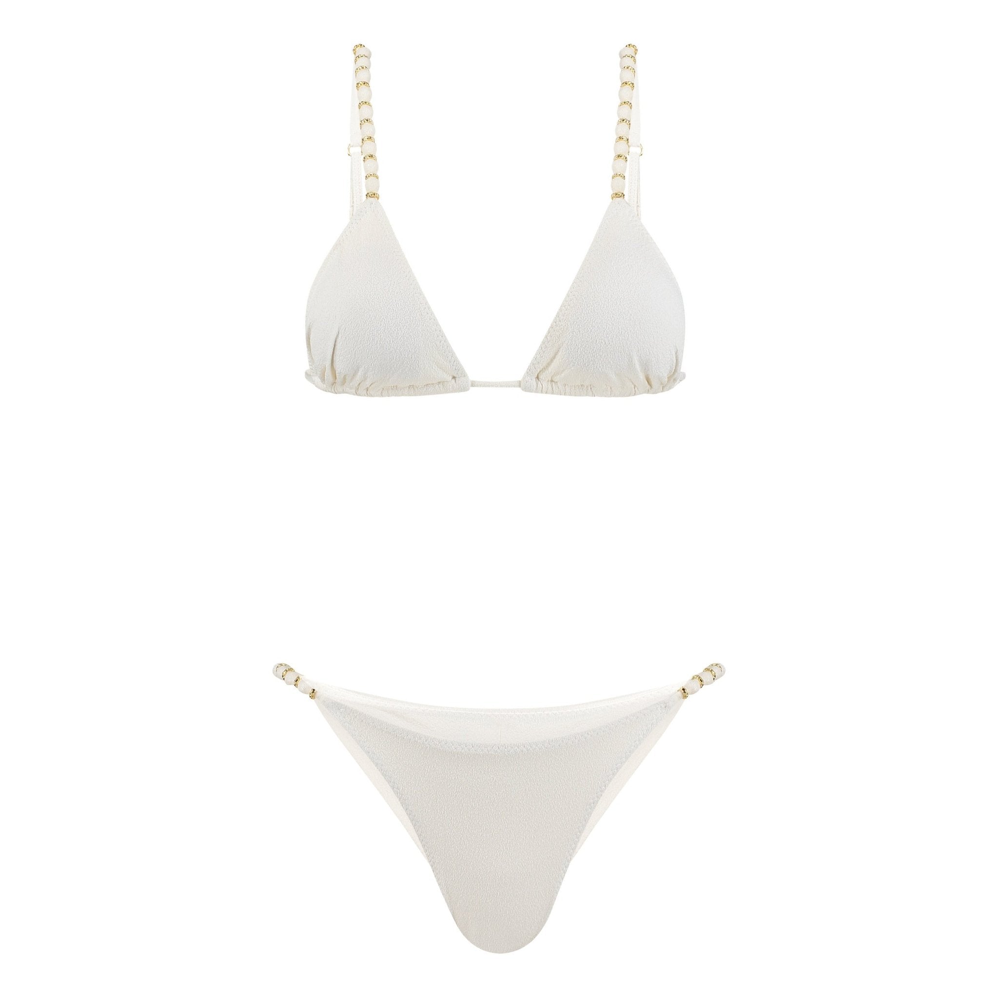 Monaco Bikini Set | Off-white - Acqua de Luxe Beachwear