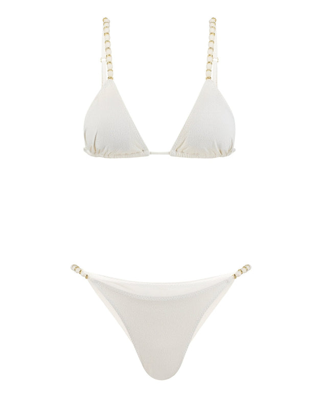 Monaco Bikini Set | Off-white - Acqua de Luxe Beachwear