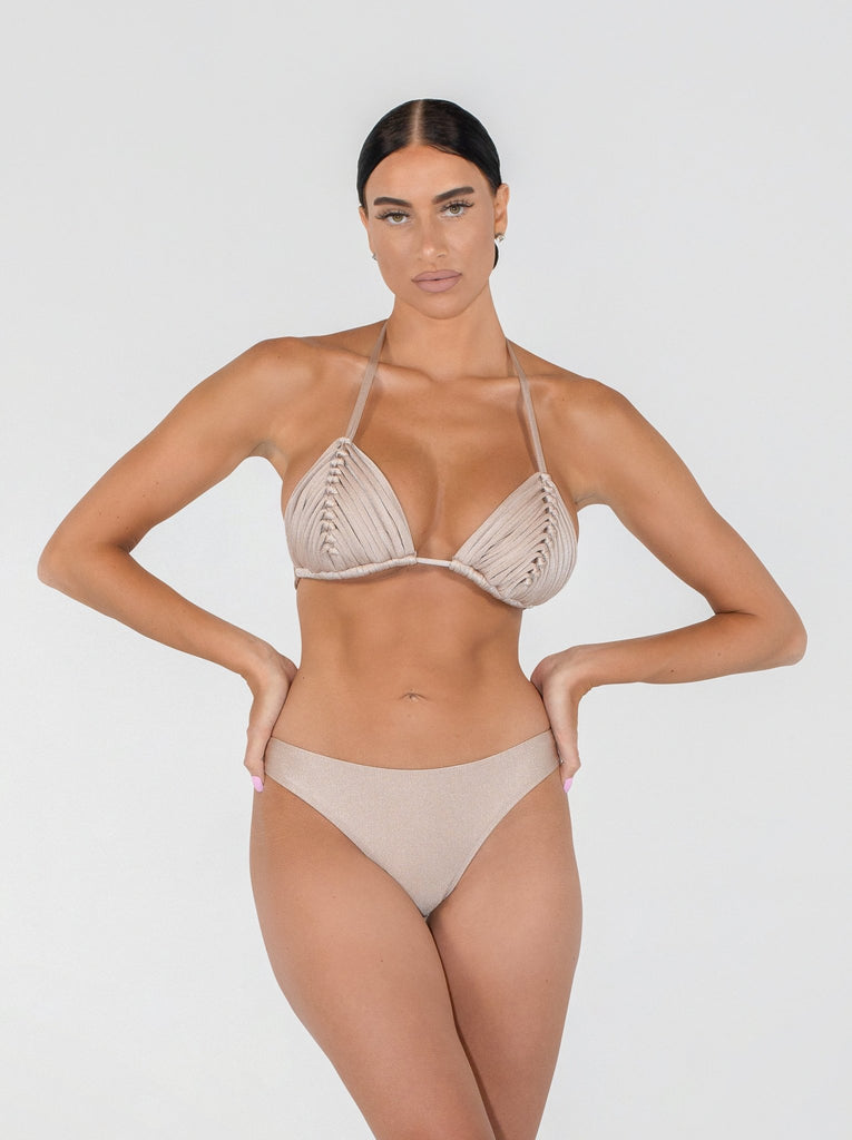 MYKONOS | CREAM PEARL BIKINI SET - Acqua de Luxe Beachwear