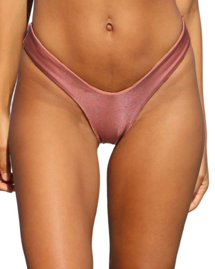 MYKONOS HIGH LEG LOW RISE BOTTOM - Acqua de Luxe Beachwear