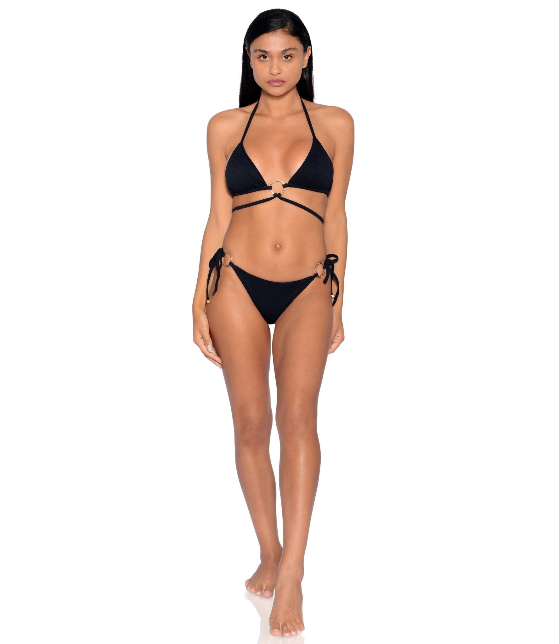Saint-Tropez Bikini Set | Black - Acqua de Luxe Beachwear