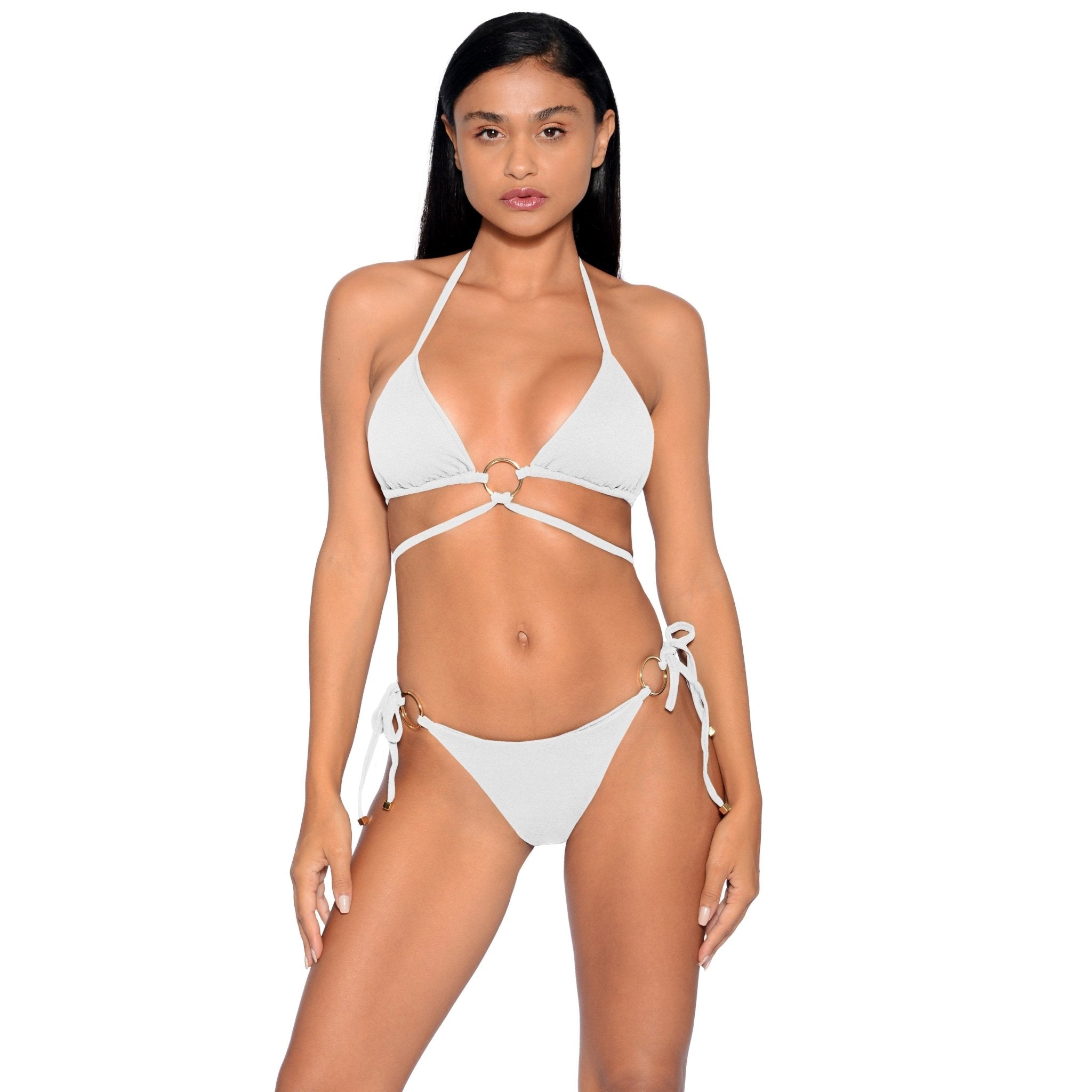 Saint-Tropez Bikini Set | Off-White - Acqua de Luxe Beachwear