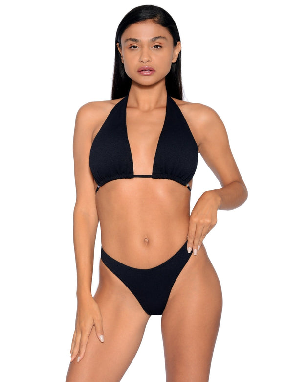 Santorini Bikini Set | Black - Acqua de Luxe Beachwear