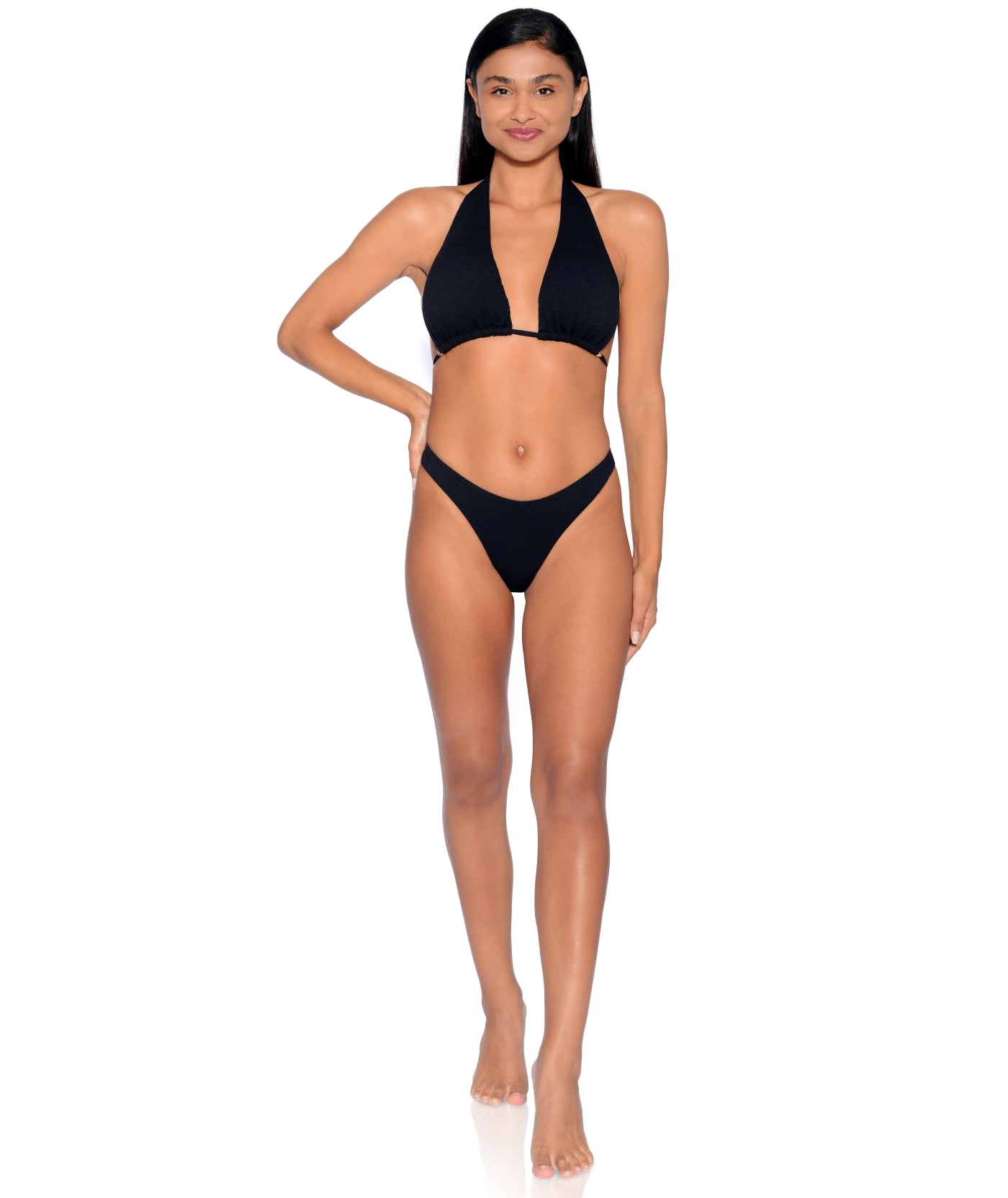 Santorini Bikini Set | Black - Acqua de Luxe Beachwear