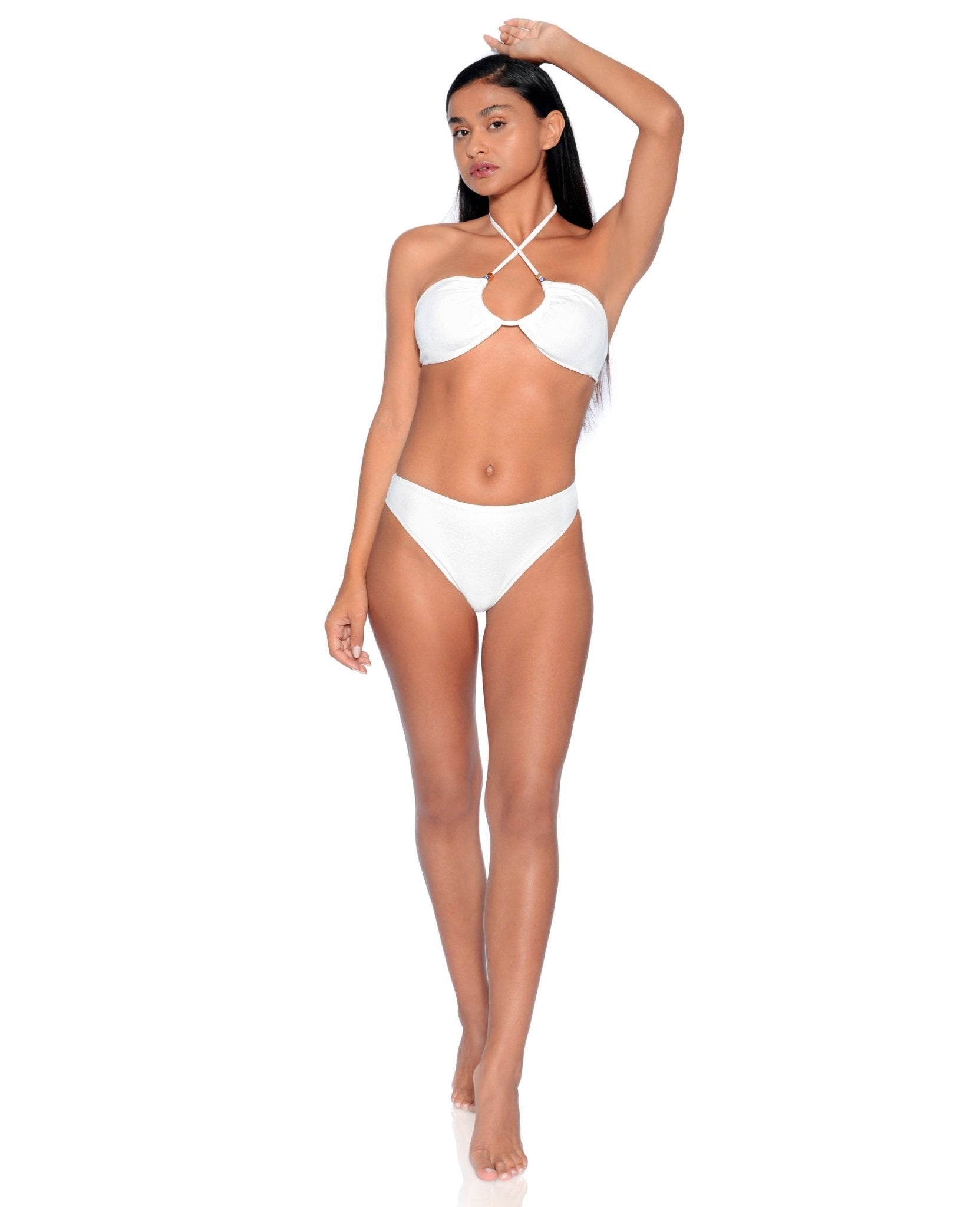 Santorini Bikini Set | Off-White - Acqua de Luxe Beachwear