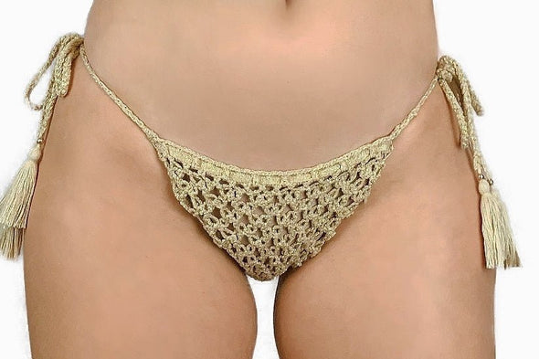 THE HIDDEN SECRET TIE SIDES BOTTOM - Acqua de Luxe Beachwear