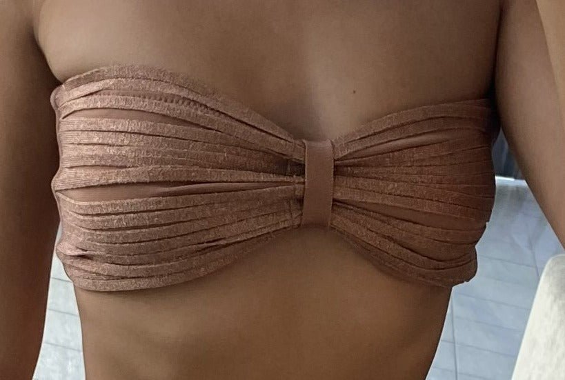 THE ONLY ONE| BANDEAU TOP - Acqua de Luxe Beachwear